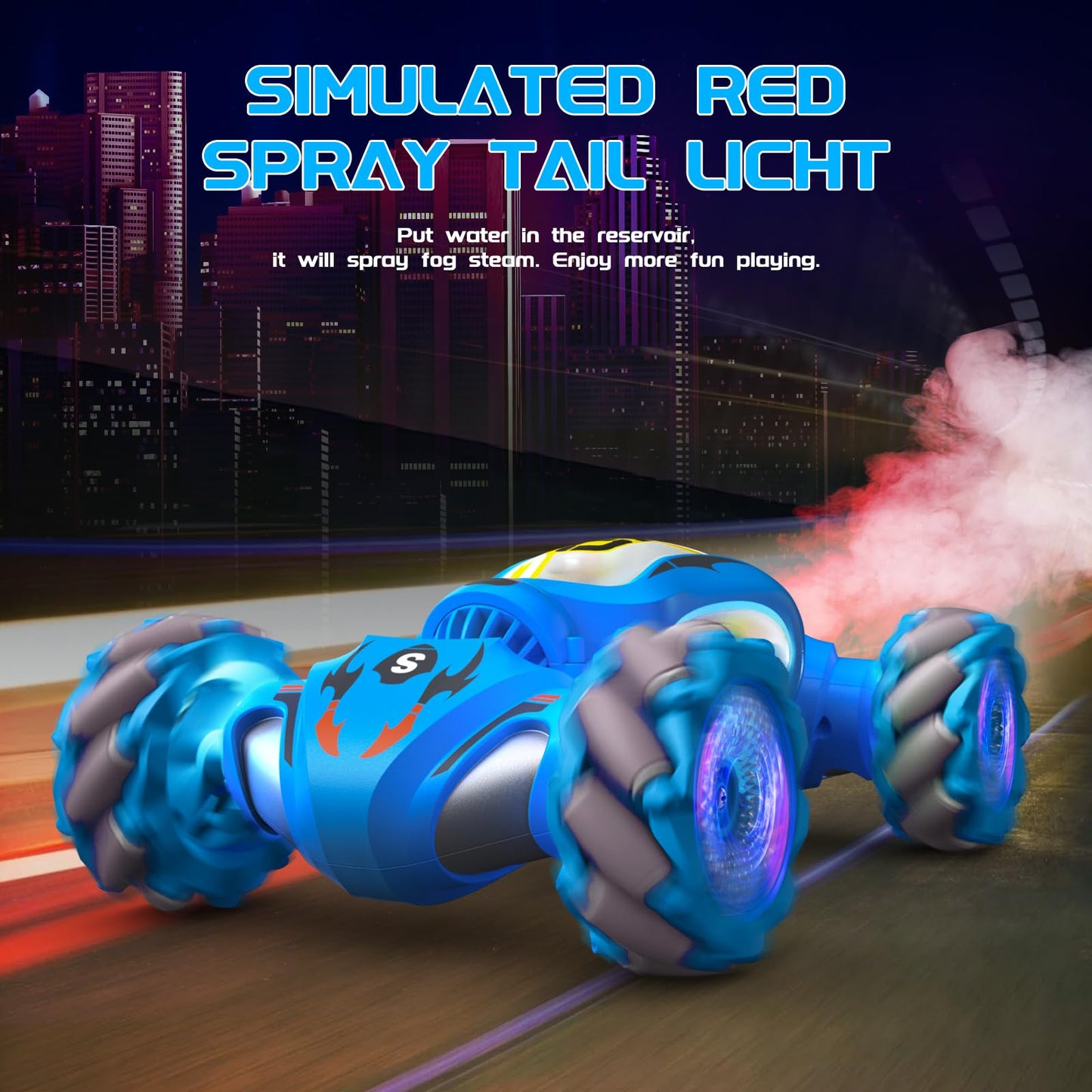 🎁Great gift & Big sale🔥Gesture Sensing RC Stunt Car With Light & Music