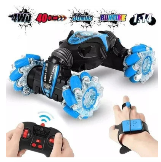 🎁Great gift & Big sale🔥Gesture Sensing RC Stunt Car With Light & Music